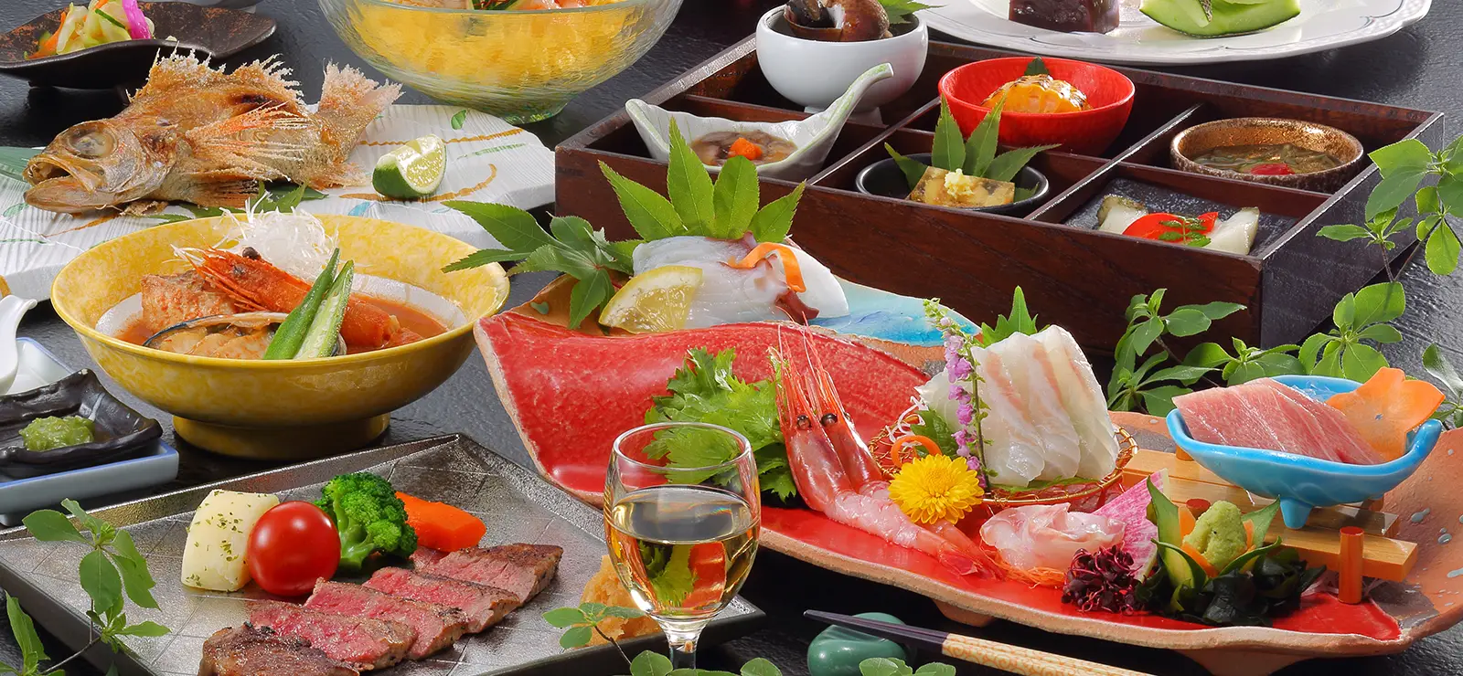 地場の食材に恵まれたのお料理