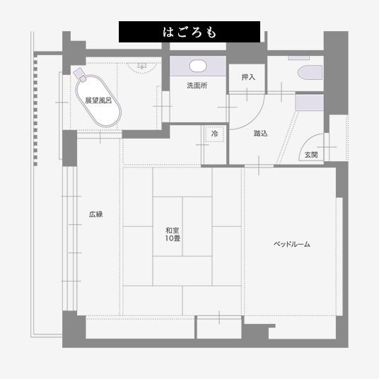 はごろも 間取り図