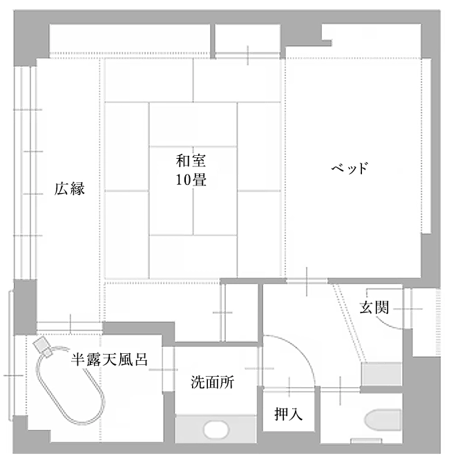 そうてん お部屋の間取り